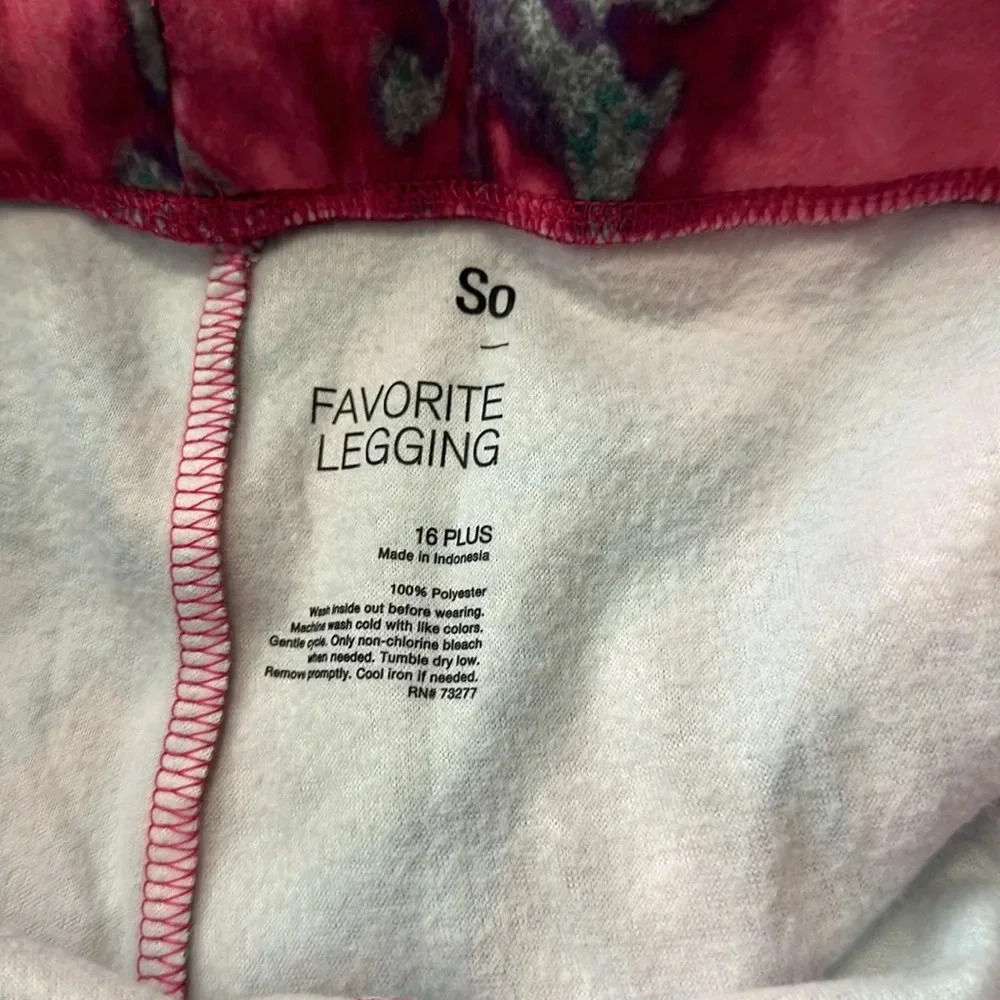 NWT SO Favorite Legging.  fleece Lined, Super Soft. Size 16 Plus - Picture 4 of 4